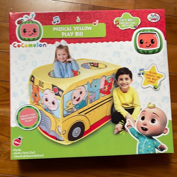 Coco melon musical play tent bus pop up play hut new in box - Picture 1 of 8